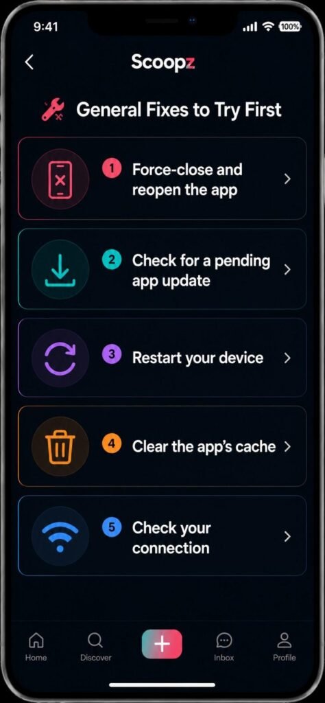 General fixes for Scoopz not working