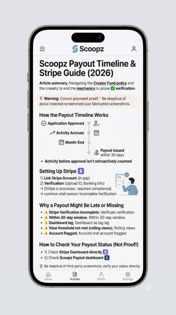 Scoopz Payout Guide